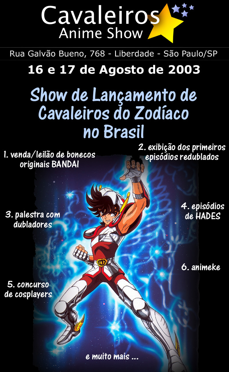 Anime Os Cavaleiros do Zodíaco estreia no Brasil