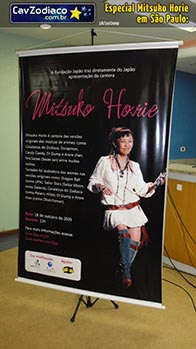 Cartaz anunciando a Mitsuko Horie!