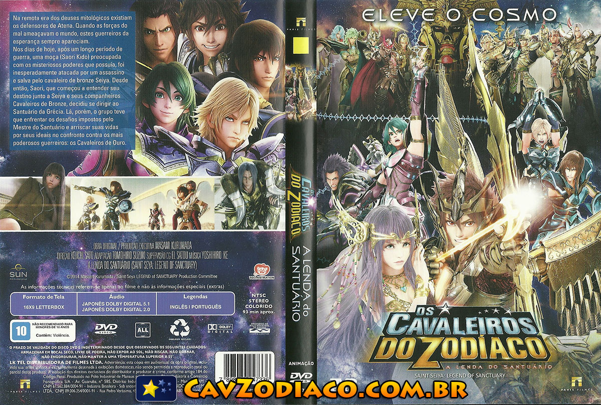 Os Cavaleiros do Zodíaco - Filmes DVD Japonês