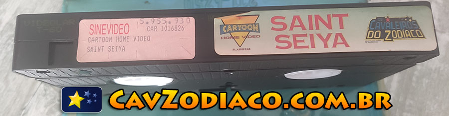 Fita Vhs Os Cavaleiros do Zodiaco Saint Seya