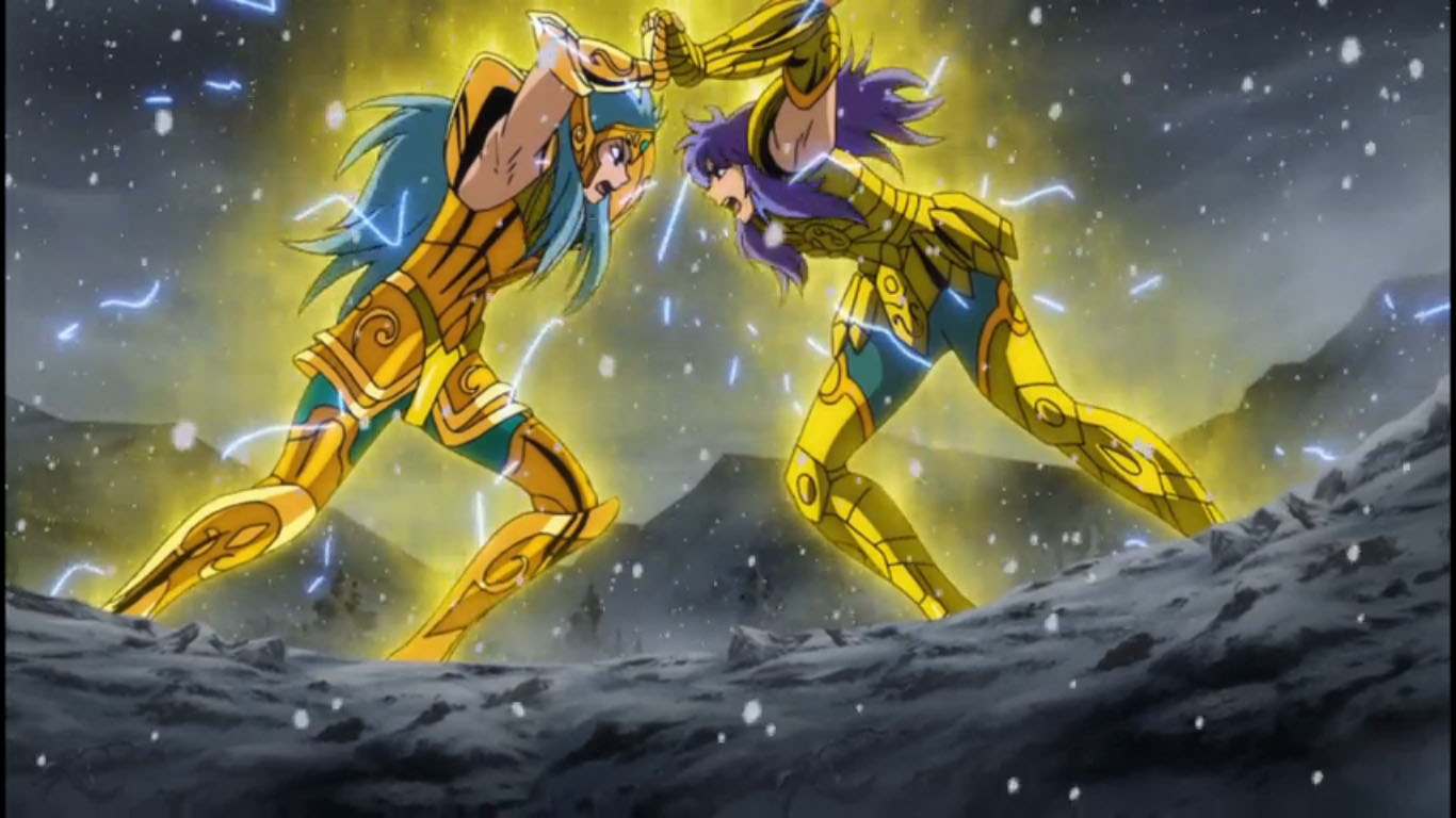 Em um flashback de - Saint Seiya - Templo da Sabedoria