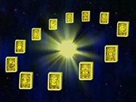 As Doze Armaduras de Ouro produzem a luz solar quando estão juntas!